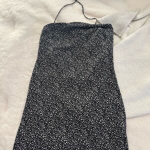 Princess polly mini dress black & white
